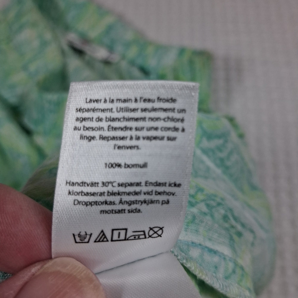 Vineyard Vines Shells Allover Print Green/Blue Bandeau Top Swim Coverup  XXS - Picture 13 of 16